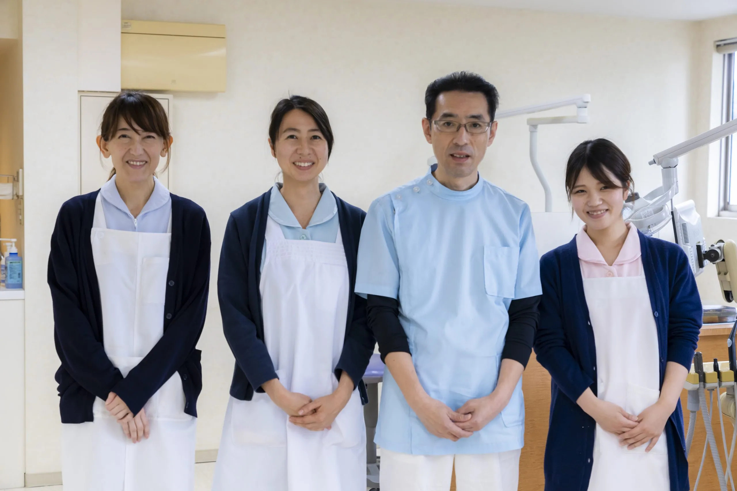 ③お子さまにも年配の方にも優しく接しています